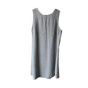 Express Navy Bkack White Check Dress Size 3 / 4 Mini Swing Dress Office Casual